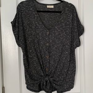 Bobbie Brooks Tie front blouse